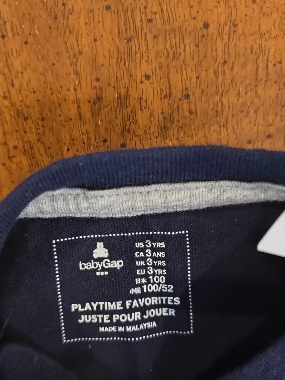 GAP Navy Top with Light Gray Jogger Set US 3yrs